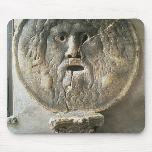 La Bocca di Verita (The Mouth of Truth) (photo) Mouse Mat (Front)