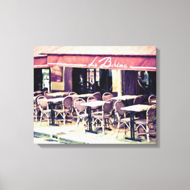 La Boheme Paris Canvas Gallery Wrap Art Print (Front)