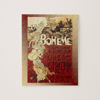 La Boheme ~ Puccini Opera 1896 Poster ~ Jigsaw Puzzle