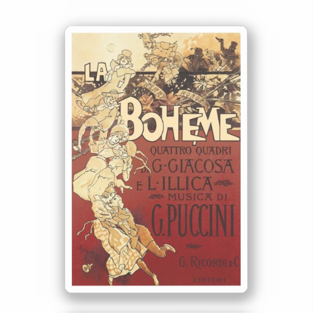 La Bohème - vintage 1896 poster (Front)