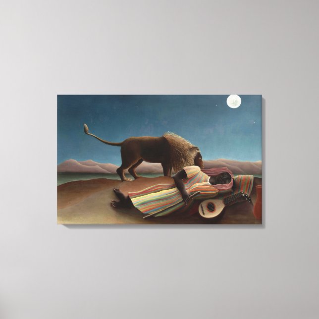 La Bohemienne Endormie Canvas Print (Front)