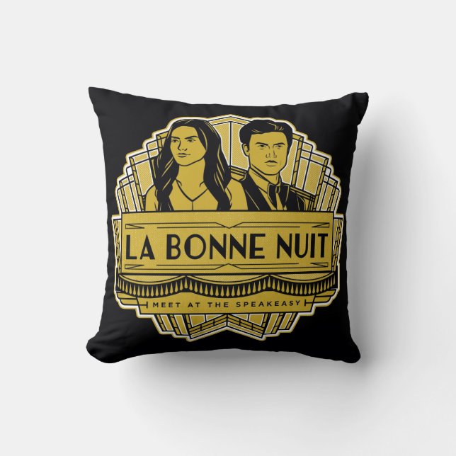 La Bonne Nuit - Meet At The Speakeasy Cushion (Front)