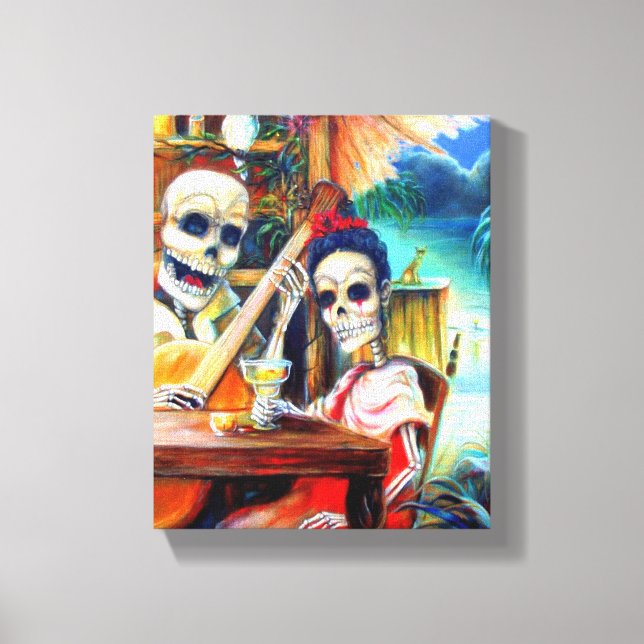 La Borracha Day of the Dead Canvas Print (Front)