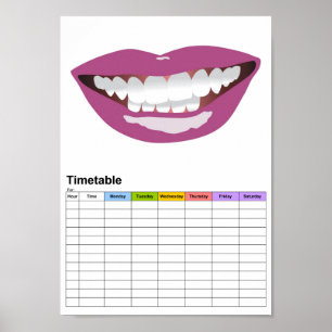 La Bouche / The Mouth / Timetable Poster