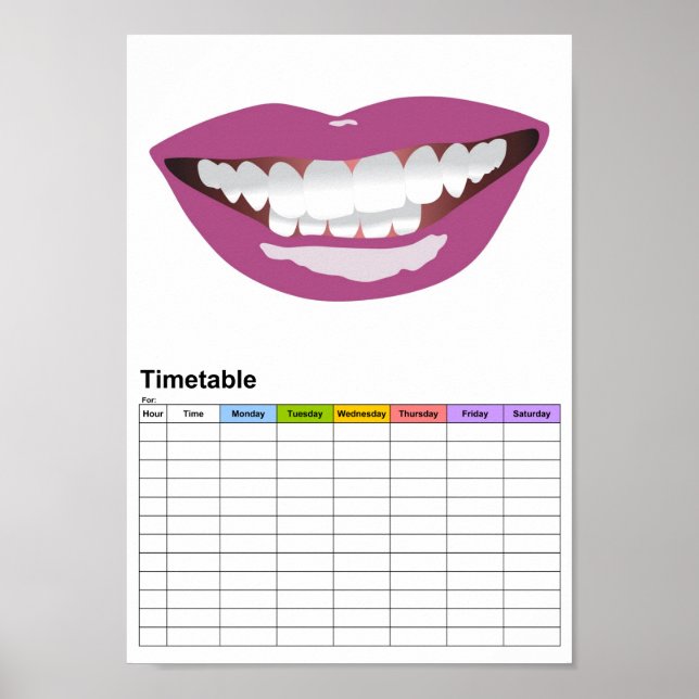 La Bouche / The Mouth / Timetable Poster (Front)