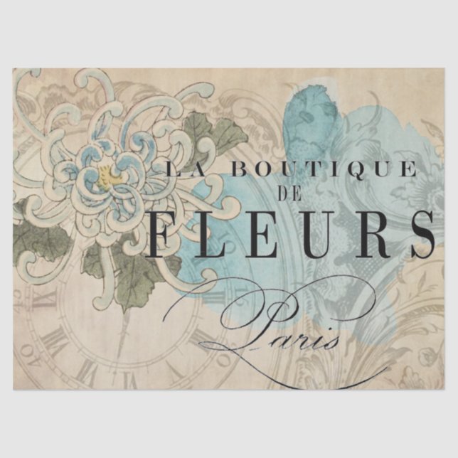 La Boutique Floral Decoupage Sheet (Front)