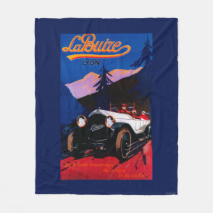 La Buize Lyon Vintage PosterEurope Fleece Blanket