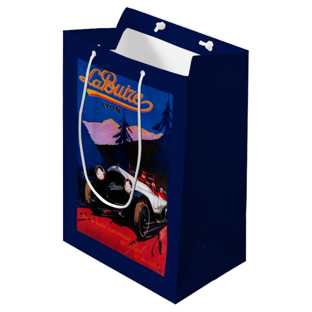 La Buize Lyon Vintage PosterEurope Medium Gift Bag (Front Angled)