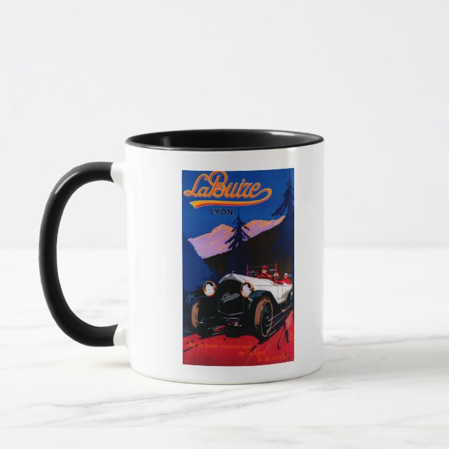 La Buize Lyon Vintage PosterEurope Mug (Left)