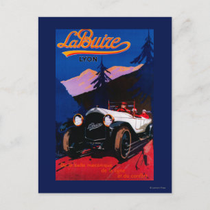 La Buize Lyon Vintage PosterEurope Postcard