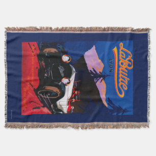 La Buize Lyon Vintage PosterEurope Throw Blanket