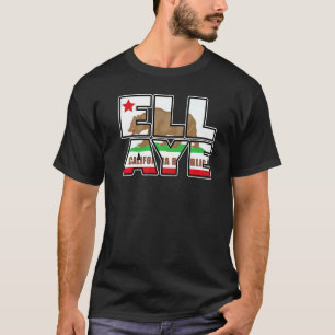 La Ca Ell Aye California Flag T-Shirt
