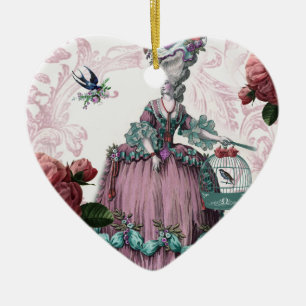 la cage aux oiseaux  (The Bird cage) Ceramic Tree Decoration