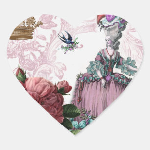 la cage aux oiseaux (The Bird cage) Heart Sticker