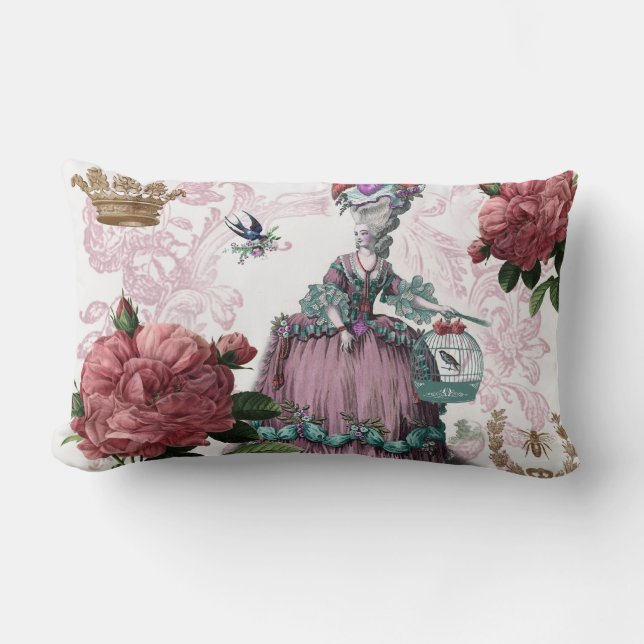 la cage aux oiseaux (The Bird cage) Lumbar Cushion (Front)