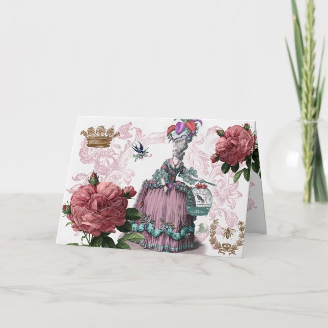 la cage aux oiseaux  (The Bird cage) Thank You Card (Front)