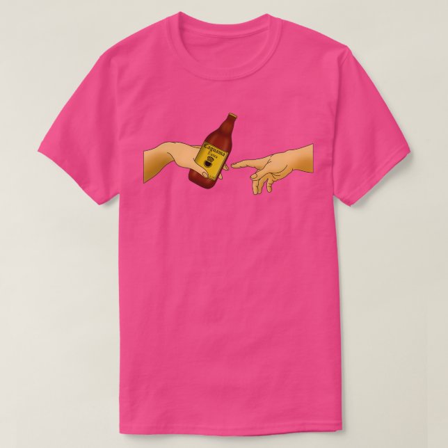 La Caguama Funny Mexican Beer Design T-Shirt (Design Front)