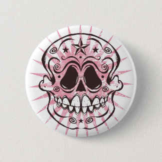 La Calavera 4 - Pink Colorway 6 Cm Round Badge