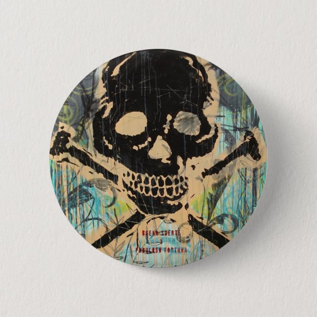 La Calavera 6 Cm Round Badge (Front)