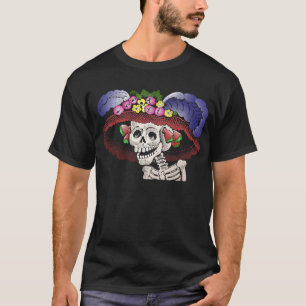 La Calavera Catrina in colour T-Shirt