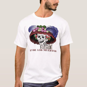 La Calavera Catrina in colour T-Shirt