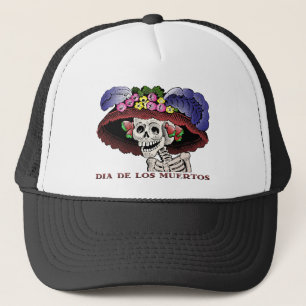 La Calavera Catrina in colour Trucker Hat