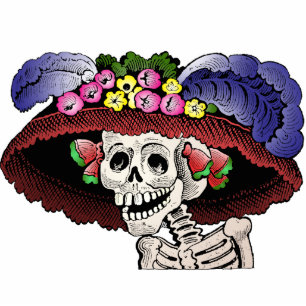 La Calavera Catrina [magnet sculpture] Photo Sculpture Magnet