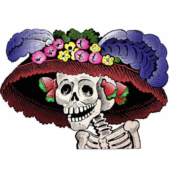La Calavera Catrina [magnet sculpture] Photo Sculpture Magnet (Front)