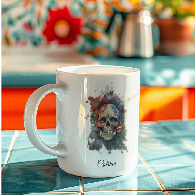 La Calavera Hermosa, custom Coffee Mug (Creator Uploaded)