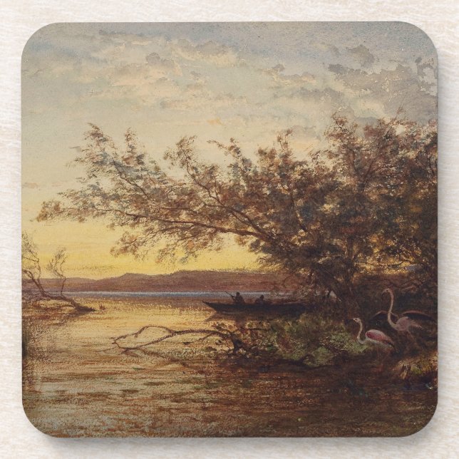 La Camargue, Coucher De Soleil – Félix Ziem Coaster (Front)