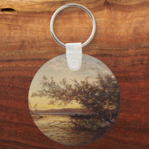 La Camargue, Coucher De Soleil – Félix Ziem Key Ring
