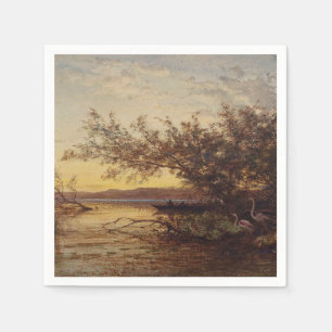 La Camargue, Coucher De Soleil – Félix Ziem Napkin