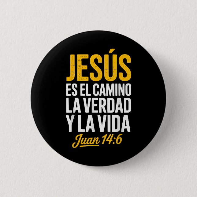 La Camisa De Jesus En Espanol Christian Spanish  6 Cm Round Badge (Front)