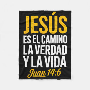 La Camisa De Jesus En Espanol Christian Spanish  Fleece Blanket