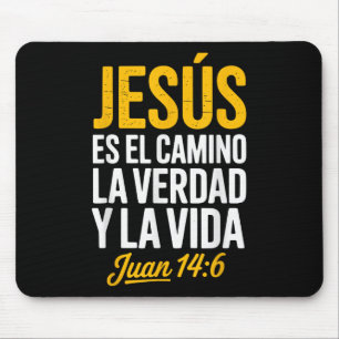 La Camisa De Jesus En Espanol Christian Spanish Mouse Mat