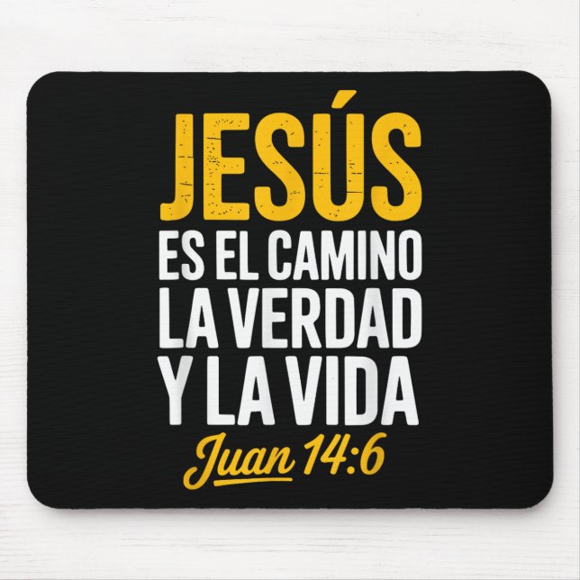 La Camisa De Jesus En Espanol Christian Spanish  Mouse Mat (Front)