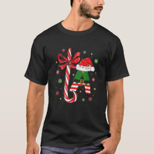 La Candy Cane Santa Hat Funny Christmas 2024 Tis T T-Shirt