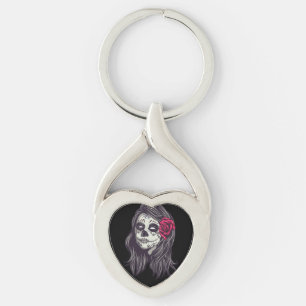 La Catrina - Dia De Los Muertos Key Ring