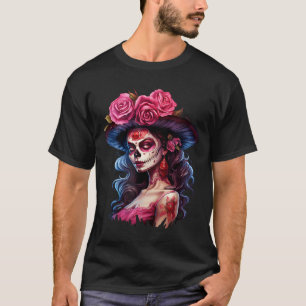 La Catrina Dia De Los Muertos Mexican Day Of The T-Shirt