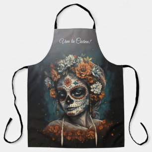 La Catrina Eternal Spirit Dia de los Muertos Apron