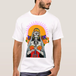 La Catrina in a Modern, Colourful Style T-Shirt