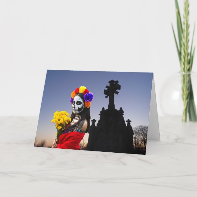 La Catrina Party Invitation. Card (Front)