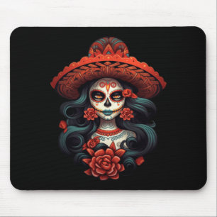 La Catrina Sugar Skull Day Of Government Agencyd Mouse Mat