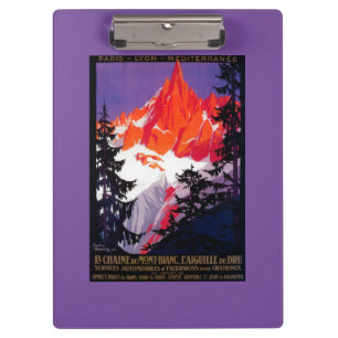 La Chaine De Mont-Blanc Vintage PosterEurope Clipboard