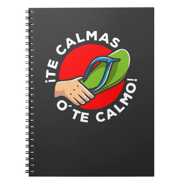 La chancla Funny Spanish Quote Latin Spain Humour Notebook (Front)