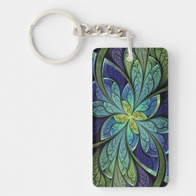 La Chanteuse IV Rectangle Acrylic Keychain (Front)