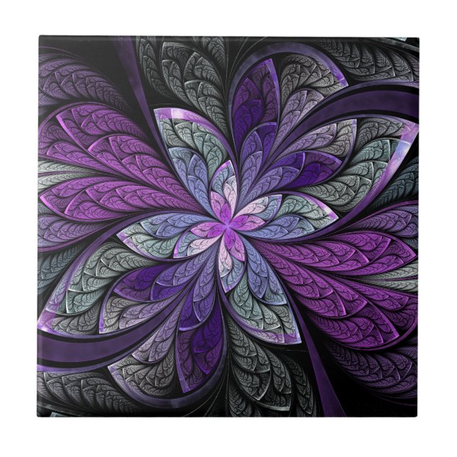 La Chanteuse Violett Ceramic Tile (Front)
