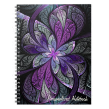 La Chanteuse Violett Personalised Notebook