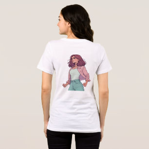 "LA CHICA BRAVA" T-SHIRT - FIERCE LATINA BACK Tri-Blend SHIRT