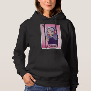 La Chingonita Mexican Slang Lottery Bingo Cards Hoodie